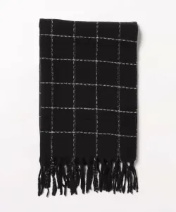Aimoha -select-/Шарф с клетчатой бахромой Aimoha - Select -, цвет Black