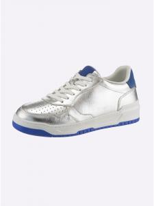 Heine Кроссовки серебристого и королевского синего цвета