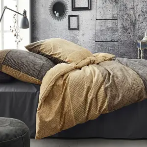 Комплект постельного белья Fine Flannel Enzo-8430 Размер 155x220+80x80 см Цвет медовый-40 Irisette