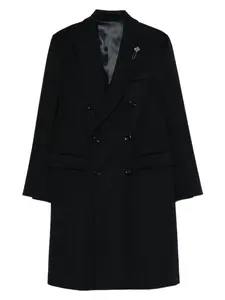 Двубортное пальто Lardini, синий