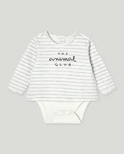 Боди-майка однотонная для малышей Baby El Corte Inglés, светло-серый