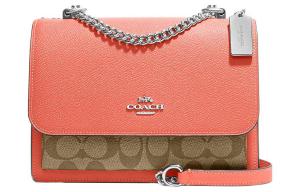 COACH Кожаный кроссбоди с вышивкой и канвой