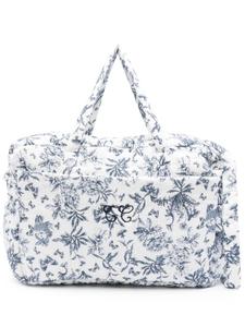 Tartine Et Chocolat пеленальная сумка с принтом Toile de Jouy, белый