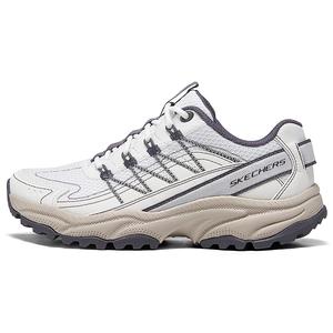 Skechers Женские кроссовки для походов на открытом воздухе с износостойким отскоком, легкие, с низким верхом, белые, серые