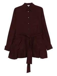 Топ-рубашка с поясом LOEWE, красный