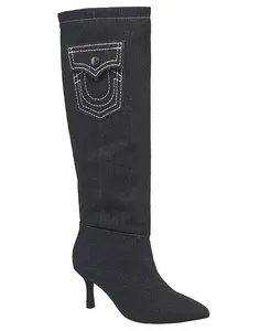 Женские высокие джинсовые ботинки True Religion, синий