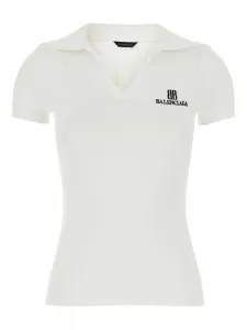 Футболка в рубчик BALENCIAGA, белый