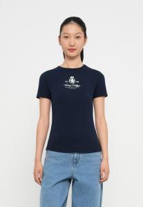 Футболка Tommy Hilfiger VARSITY CREST SLIM TEE, Dark Night Navy/Dark Blue