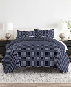 Комплект постельного белья Elegant Designs с узором, размер Full/Queen Ienjoy Home, цвет navy quatrefoil