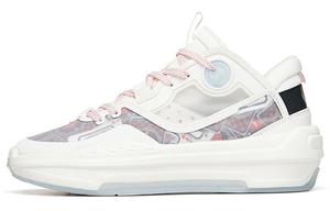 Кроссовки для скейтбординга C37 2.0 женские, средней высоты, цвета слоновой кости/красный Anta