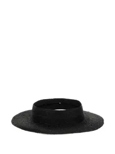 Козырек из рафии Helen Kaminski, черный