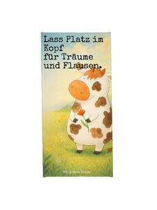 Mr. & Mrs. Panda Пляжное полотенце с изображением коровы и надписью, выполненной белым цветом