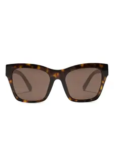 Прямоугольные солнцезащитные очки с перекрестным логотипом DG Dolce & Gabbana, коричневый