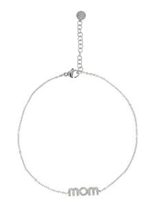 Faina Женский браслет-цепочка со стразами, серебристо-белый