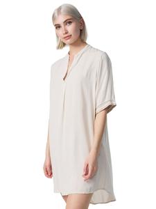 Длинная рубашка свободного кроя бежевого цвета PM SELECTED