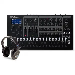 Компактный настольный синтезатор Roland SH-4d с наушниками
