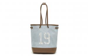 Джимовая сумка через плечо унисекс разноцветная Champion, молочно-белый/кунжутно-коричневый