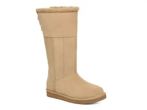 Сапоги женские UGG Sharlin Boot высокие с мехом, бежевый