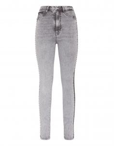 Джинсовые джинсы с супер высокой талией Jegging Stones PHILIPP PLEIN, цвет london sky