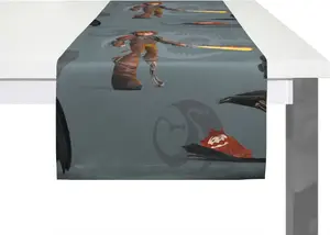 Вирт-дорожка "Драконы", (1 штука), Walt Disney Wirth 150х50 см, серый