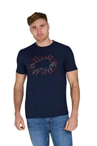 Футболка Big Outburst Union Jack Bull Raging Bull, Navy