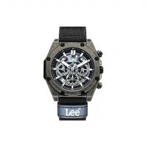 Lee Мужские часы Western Legend Collection с кварцевым механизмом, синим циферблатом и нейлоновым ремешком