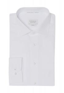 Рубашка деловая, приталенного кроя, воротник Кент, мужская ETERNA, белый