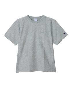 Мужская футболка с коротким рукавом и карманом, Reverse Weave Champion, серый