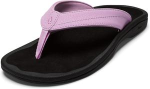 Женские пляжные сандалии OLUKAI Ohana, водонепроницаемые шлепанцы, поддержка свода стопы и комфортная посадка, легкие и прочные, улучшенное сцепление и устойчивость, розовый