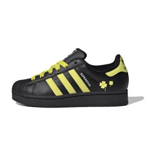 Adidas Originals Кроссовки для скейтбординга Superstar 2 Shell Head, износостойкие, дышащие, низкие, унисекс, черный с белым