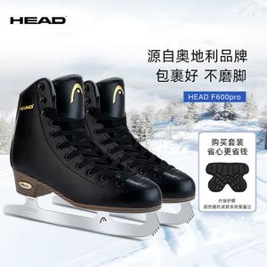 HEAD Коньки для фигурного катания F600pro black + накладки на бёдра, размер 43