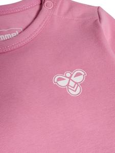 Комбинезон для активного отдыха Mini Solid Body Longsleeve Bee розового цвета Hummel