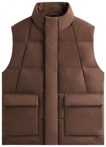 Войлочный трикотажный жилет-миди Kith, коричневый