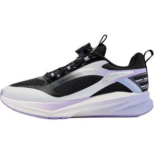 QIAODAN Детские кроссовки с низким верхом и противоскользящим покрытием, цвет: черный, фиолетовый, для подростков