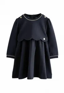 Платье повседневное из трикотажа понте с фестончатым краем, прямого кроя. Baker By Ted Baker, Navy