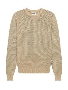 WRANGLER Свитер 'CREWNECK TIMBERWOLF' в бежевом цвете