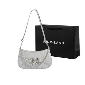Pink·Land Женская сумка через плечо, Серебро