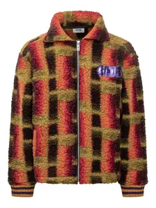 Куртка на молнии с фактурой "тедди" Gcds, коричневый