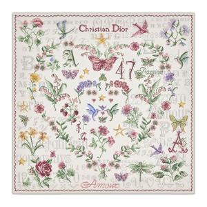 DIOR Шёлковый шарф женский белый, White