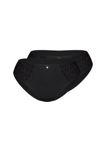 Трусики классические красивые в упаковке 2 шт. Sassa, черный