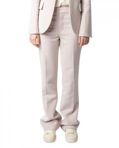 Брюки с эффектом мерцания Pistol Shimmer Zadig & Voltaire, слоновая кость/кремовый