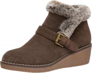 Женские ботильоны на танкетке CUSHIONAIRE Rhodes с амортизирующей стелькой из пены с эффектом памяти, Taupe