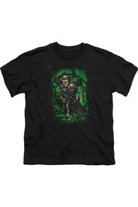 Футболка с коротким рукавом для детей "Лига справедливости Америки: В моих глазах" Gildan, черный