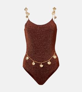 Купальник Lumière Shells с декоративными элементами Oséree, коричневый