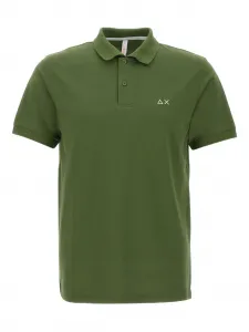 Рубашка-поло с вышитым логотипом Sun68, зеленый