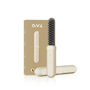 Портативная щетка для выпрямления волос, для домашнего использования 01 OVL, Luxury Model-бежевый[without Negative Ion Function]