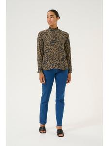 Блузка Kaffe, цвет major brown/black leopard
