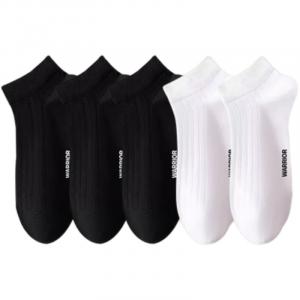 Набор унисекс носков WARRIOR, 5 pack (3 черный+2 белый)