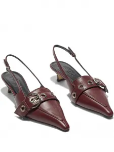 Туфли-лодочки Davina на каблуке 35 мм Aeyde, красный