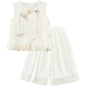 Детский двухкомпонентный комплект с юбкой и воротником-гольф PROTECTCAMEL, белый